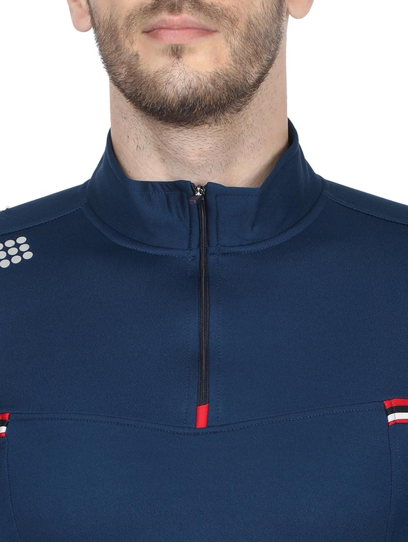 navy blue solid t-shirt - 17524475 - Zoom Image - 5