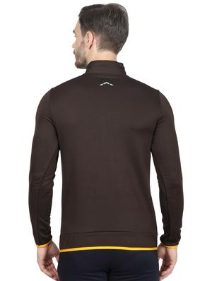 brown solid t-shirt - 17524476 - Standard Image - 3
