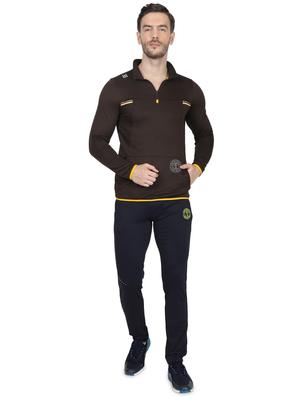 brown solid t-shirt - 17524476 - Standard Image - 4