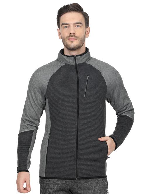 grey striped raglan sweatshirt - 17524480 - Standard Image - 1