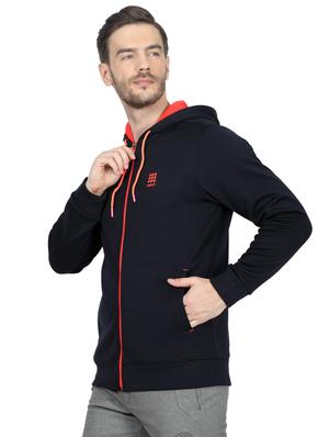 navy blue solid sweatshirt - 17524489 - Standard Image - 2