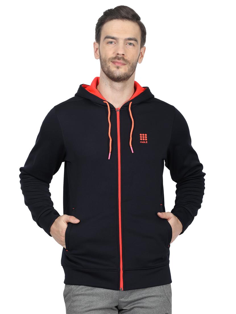 navy blue solid sweatshirt - 17524489 - Zoom Image - 1