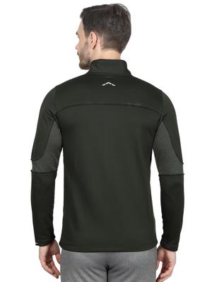 olive green solid sweatshirt - 17524493 - Standard Image - 3