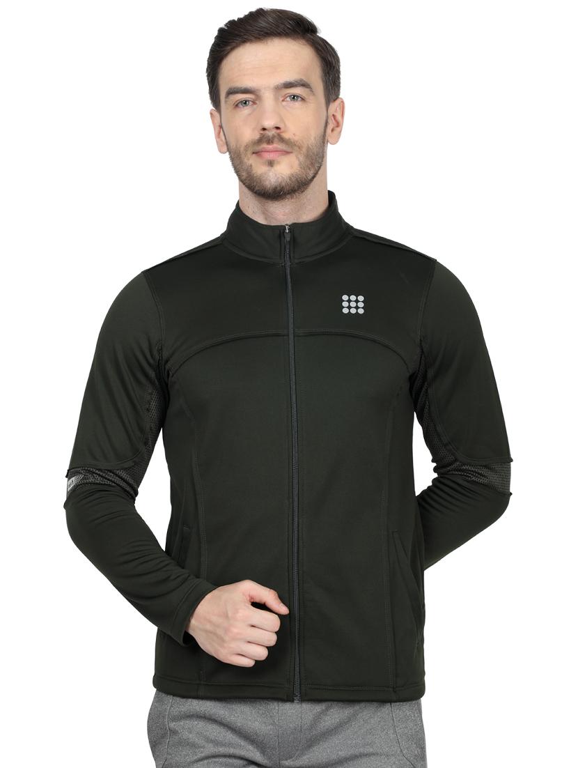 olive green solid sweatshirt - 17524493 - Zoom Image - 1