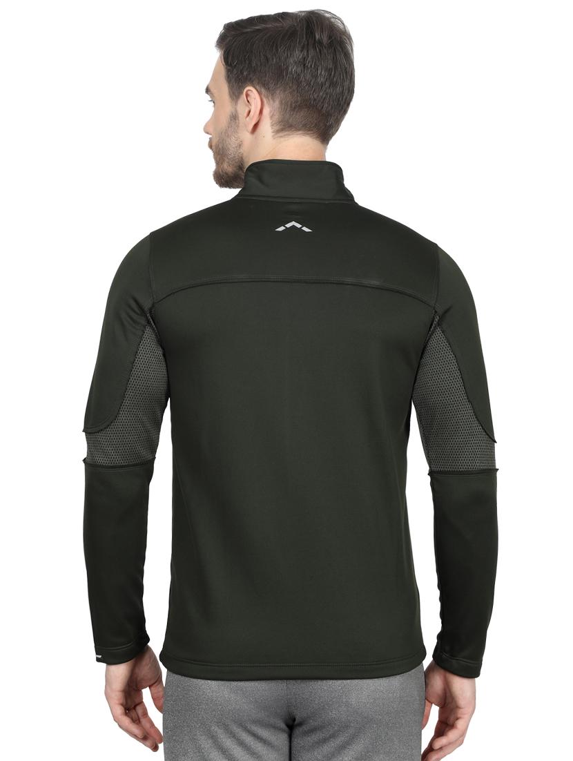 olive green solid sweatshirt - 17524493 - Zoom Image - 3