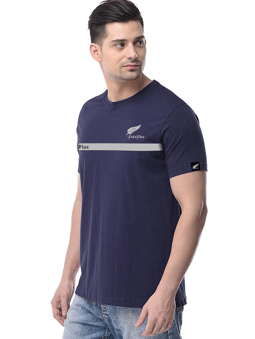 navy blue taped t-shirt - 17524567 - Zoom Image - 2