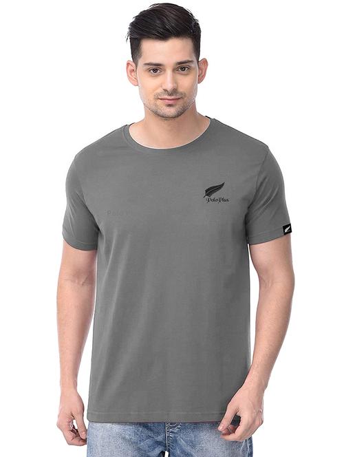 grey solid t-shirt - 17524570 - Very Small Image - 1