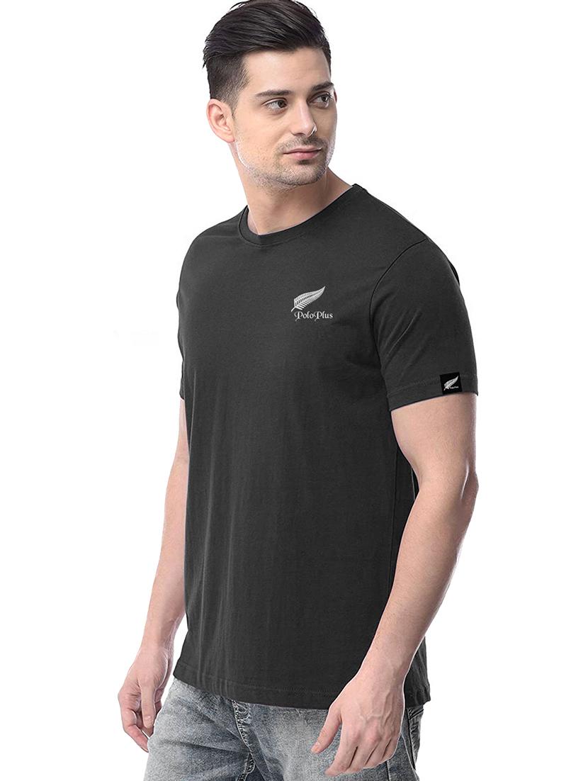 black solid t-shirt - 17524571 - Zoom Image - 2