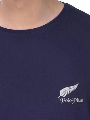 navy blue solid t-shirt - 17524572 - Standard Image - 4