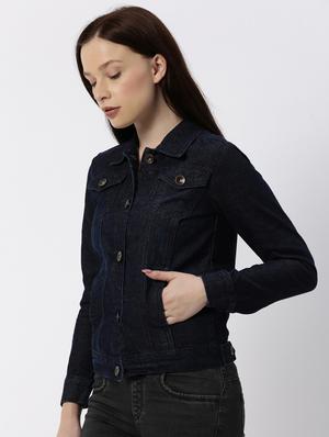 dark blue denim jacket - 17524677 - Standard Image - 2