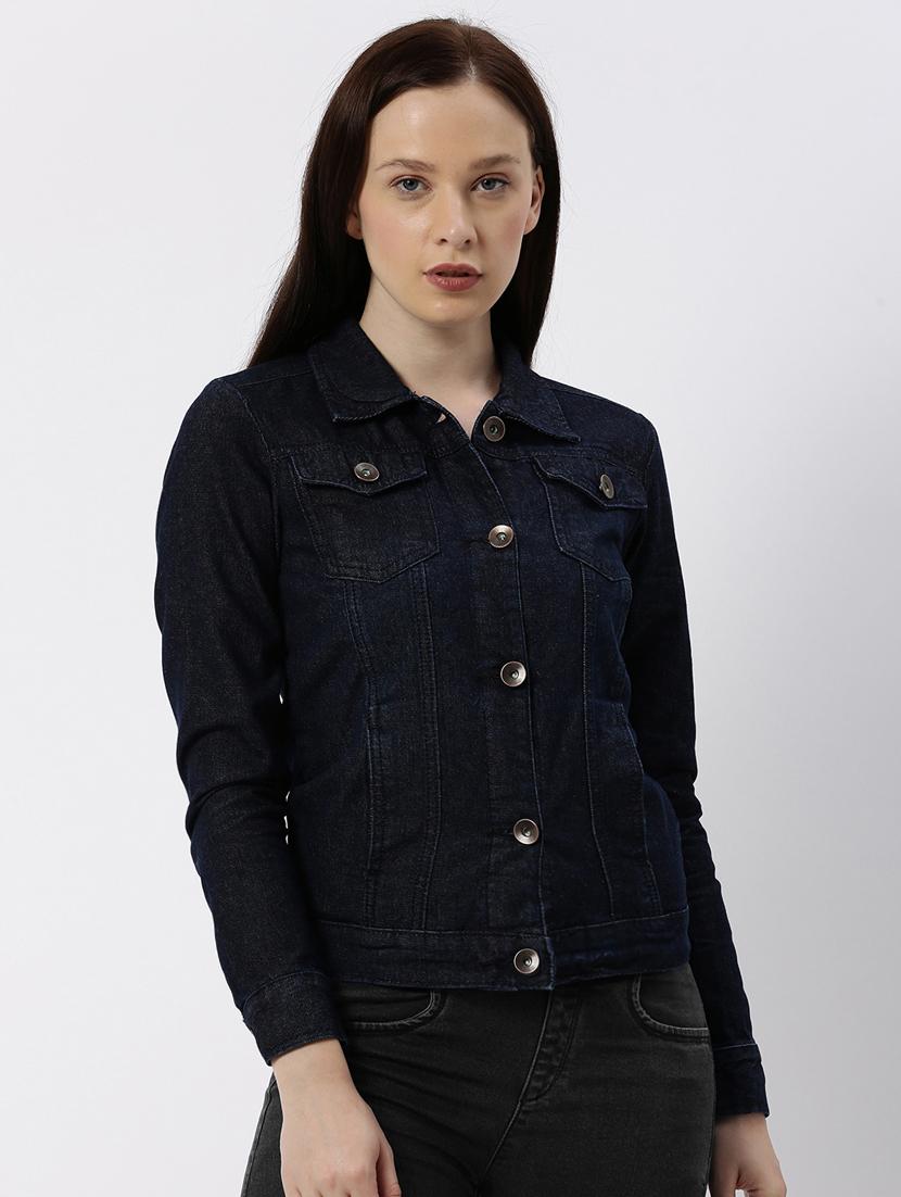 dark blue denim jacket - 17524677 - Zoom Image - 1