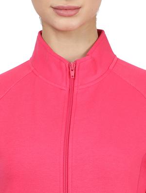 mandarin neck solid sweatshirt - 17524720 - Standard Image - 5