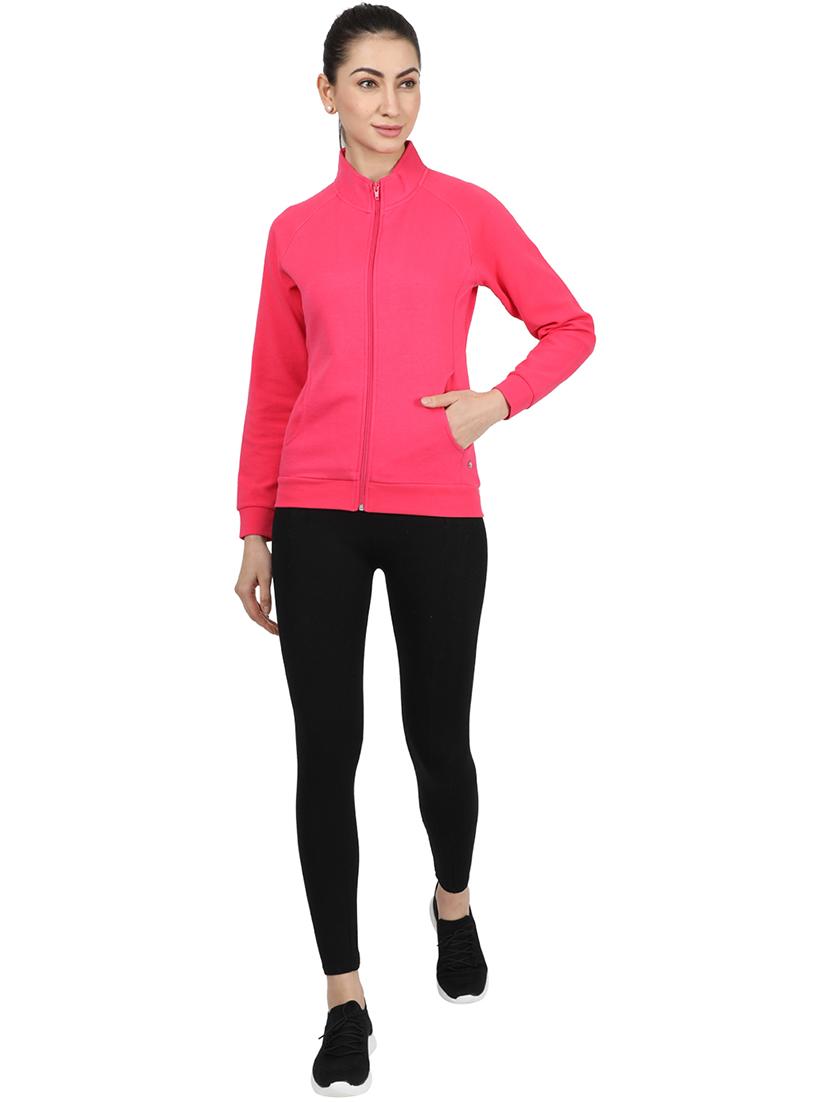 mandarin neck solid sweatshirt - 17524720 - Zoom Image - 4