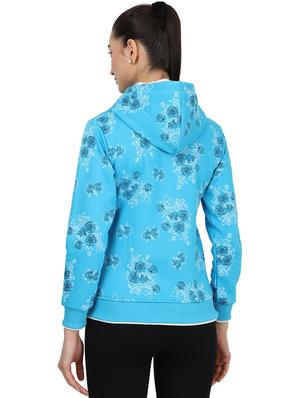 hooded neck floral sweatshirt - 17524724 - Standard Image - 3