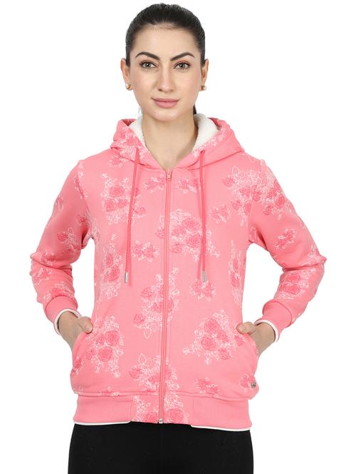hooded neck floral sweatshirt - 17524725 - Standard Image - 1