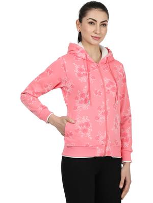 hooded neck floral sweatshirt - 17524725 - Standard Image - 2