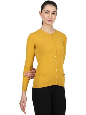 round neck wool cardigan - 17524737 - Standard Image - 2