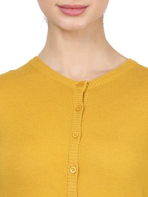 round neck wool cardigan - 17524737 - Standard Image - 5
