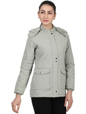 hooded neck parka jacket - 17524742 - Standard Image - 2