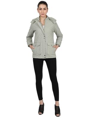 hooded neck parka jacket - 17524742 - Standard Image - 4