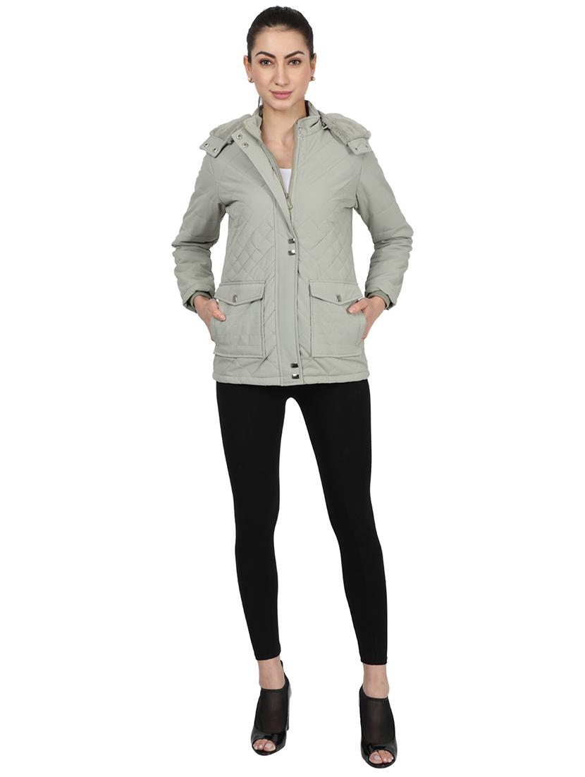 hooded neck parka jacket - 17524742 - Zoom Image - 4