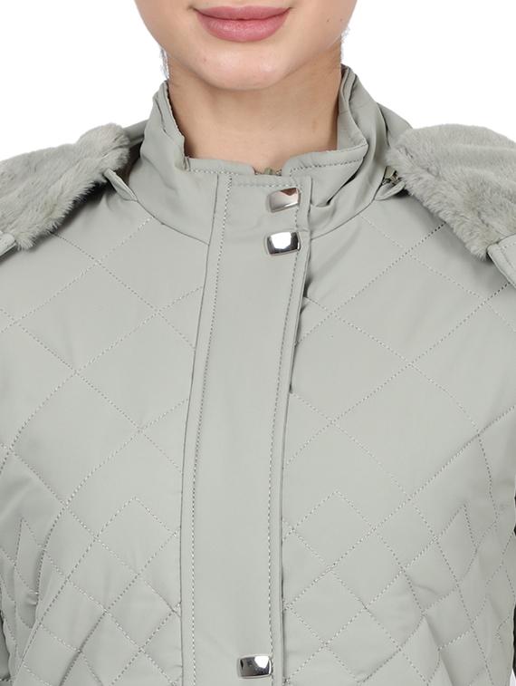 hooded neck parka jacket - 17524742 - Zoom Image - 5