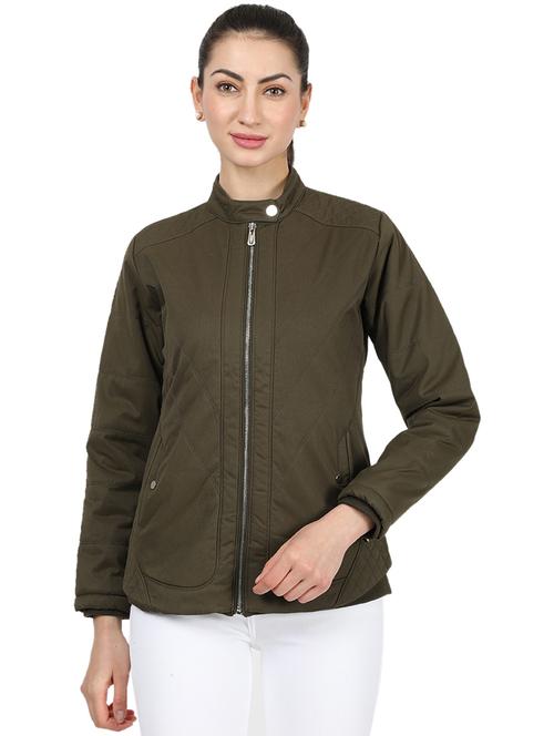 mandarin neck bomber jacket - 17524743 - Standard Image - 1