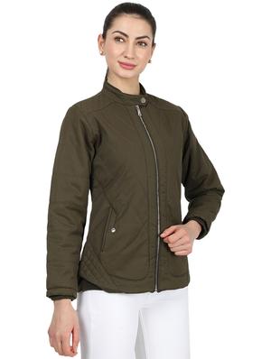 mandarin neck bomber jacket - 17524743 - Standard Image - 2