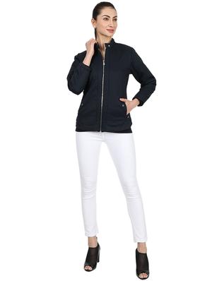 mandarin neck bomber jacket - 17524744 - Standard Image - 4