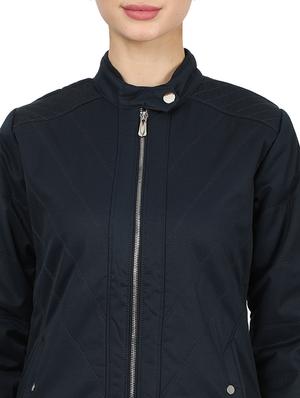 mandarin neck bomber jacket - 17524744 - Standard Image - 5