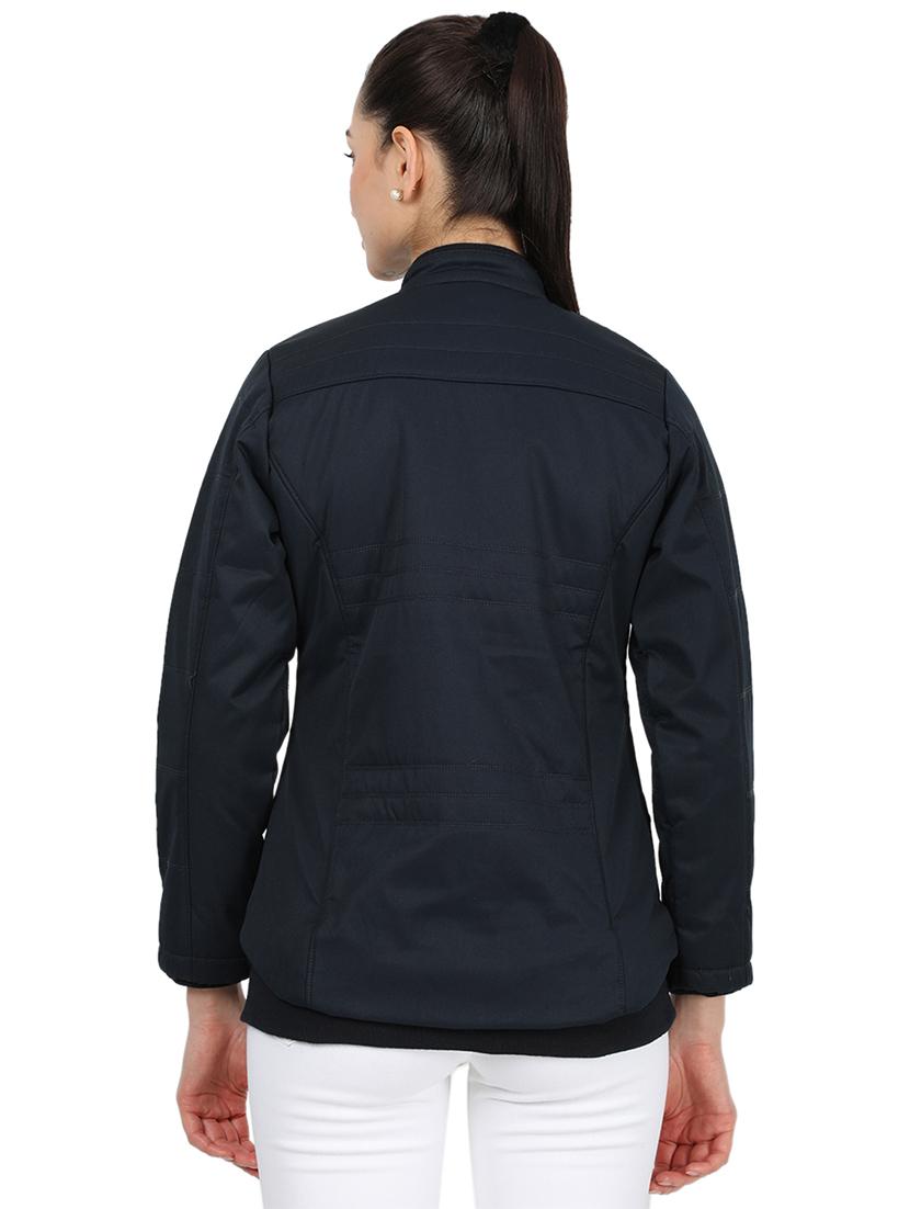 mandarin neck bomber jacket - 17524744 - Zoom Image - 3