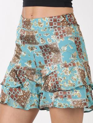 high rise printed skorts - 17524761 - Standard Image - 5