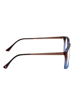 david blake brown blue rectangular women full rim eyeframe -ewdb2380mwzkm010c3|55mm - 17524832 - Standard Image - 3
