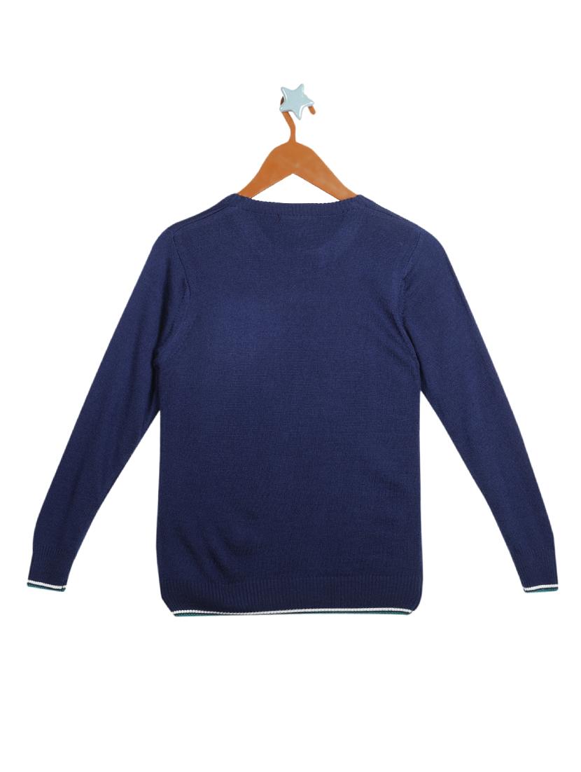 blue cotton sweater - 17524916 - Zoom Image - 2