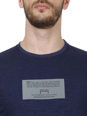 navy blue printed sweatshirt - 17525136 - Standard Image - 6