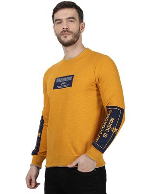 mustard printed sweatshirt - 17525137 - Standard Image - 2