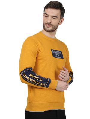 mustard printed sweatshirt - 17525137 - Standard Image - 3