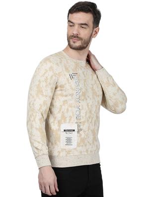 beige printed sweatshirt - 17525138 - Standard Image - 2