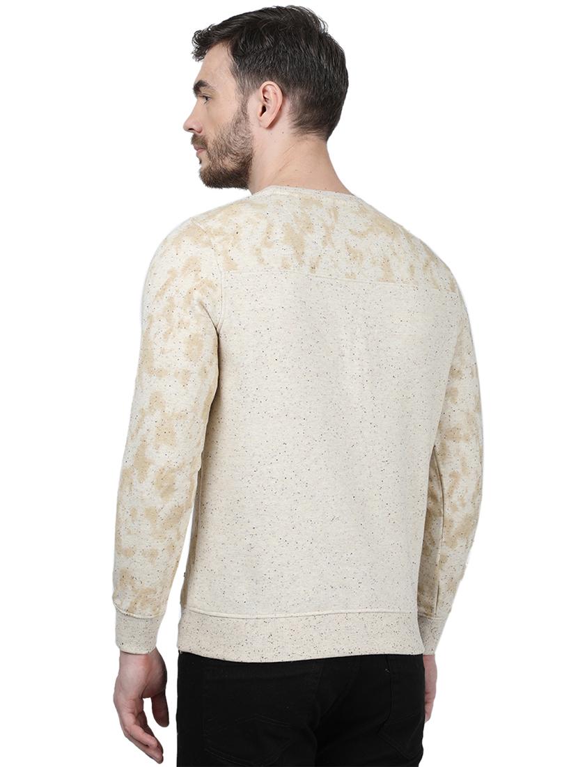 beige printed sweatshirt - 17525138 - Zoom Image - 4