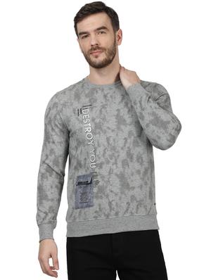 grey printed sweatshirt - 17525139 - Standard Image - 2