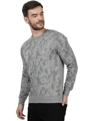 grey printed sweatshirt - 17525139 - Standard Image - 3