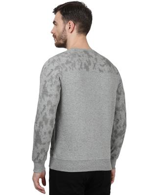 grey printed sweatshirt - 17525139 - Standard Image - 4