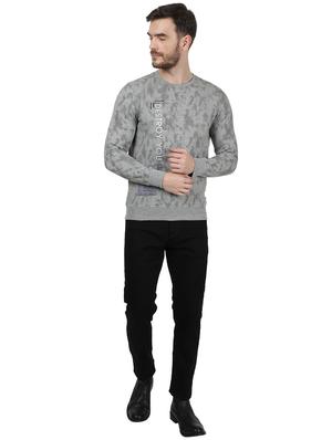 grey printed sweatshirt - 17525139 - Standard Image - 5