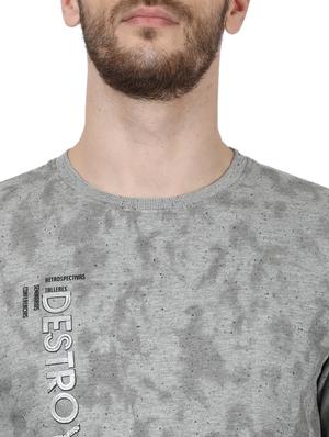 grey printed sweatshirt - 17525139 - Standard Image - 6