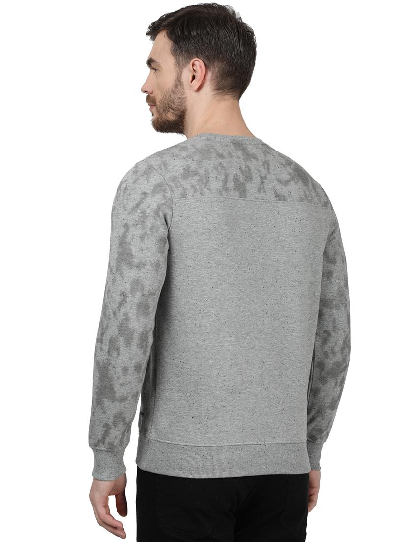 grey printed sweatshirt - 17525139 - Zoom Image - 4