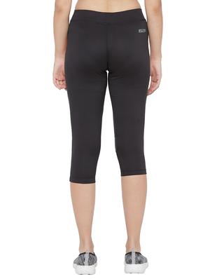 black poly spandex sports capris - 17525191 - Standard Image - 3