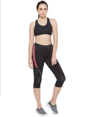 black poly spandex sports capris - 17525191 - Standard Image - 4