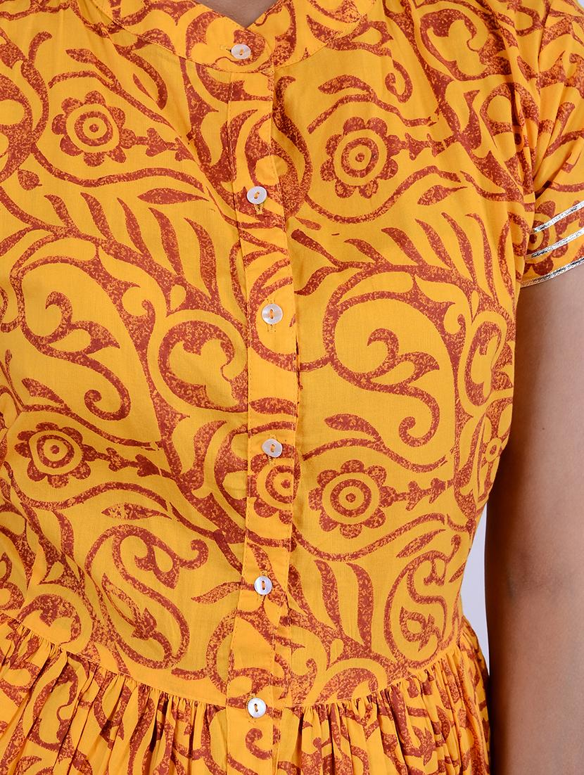 block print kurta palazzo set - 17525282 - Zoom Image - 4