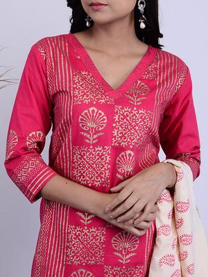 block print suit set - 17525286 - Standard Image - 4