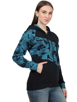 hooded neck printed jacket - 17525499 - Standard Image - 3